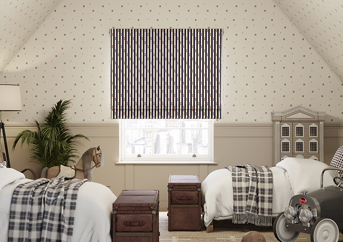 Kings Breakfast, Stripe Prince - Roman Blind - Image 3
